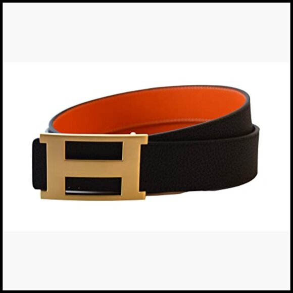 Genuine Leather Casual Dress Belt with Reversible Strap main image 6